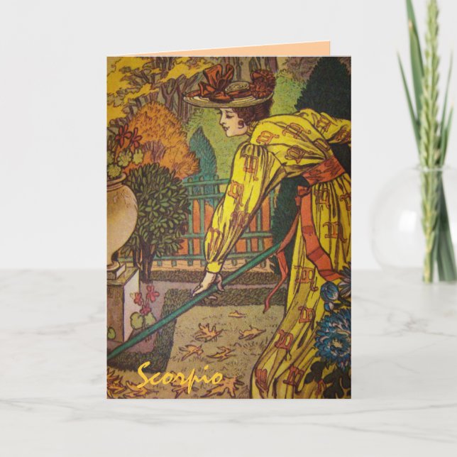 "Scorpio" Astrology Sign Card (Front)