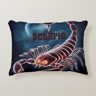 Scorpio astrology sign decorative cushion