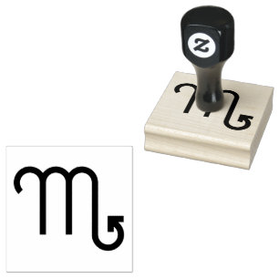 Scorpio, Astrology Sign in the Zodiac Rubber Stamp
