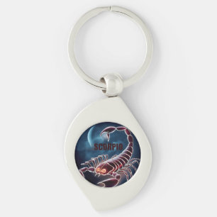 Scorpio astrology sign key ring