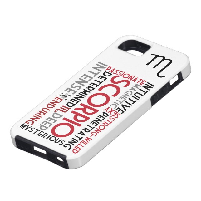 Scorpio Astrology Word Collage iPhone 5 Case (Bottom)