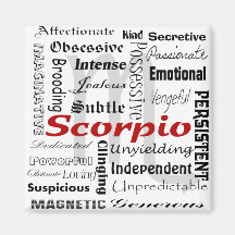 Scorpio Astrology Zodiac Horoscope Collage Pattern