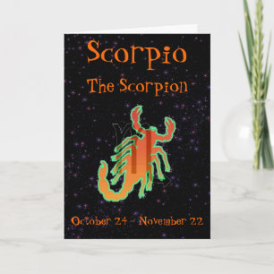 Scorpio birthday card