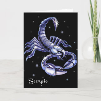Scorpio Birthday Card