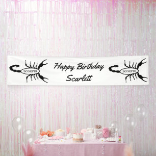 Scorpio Black Scorpion Star Sign Custom