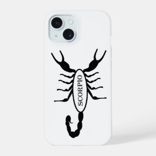 Scorpio Black Scorpion Star Sign iPhone 15 Case