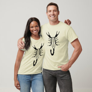 Scorpio Black Scorpion Star Sign T-Shirt