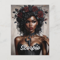 Scorpio Black Woman Scorpion Goth Art