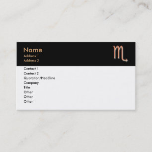 Scorpio Business Card
