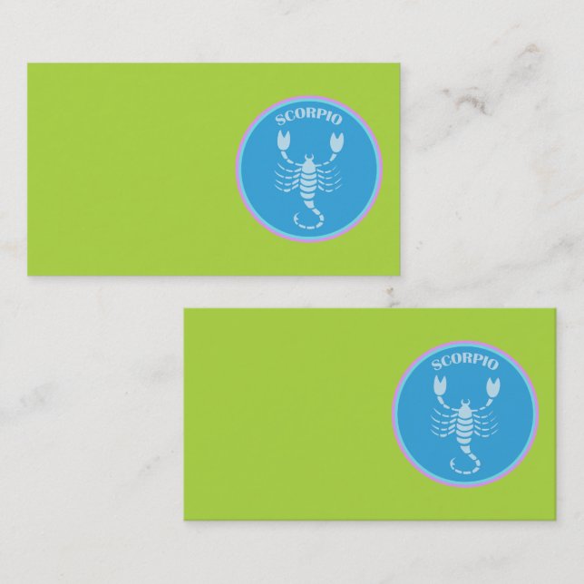 Scorpio Business Card (Front/Back)