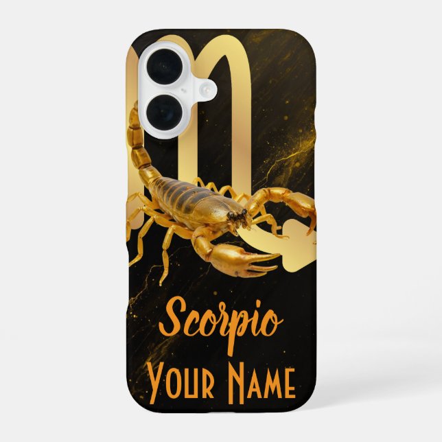 Scorpio Case-Mate Barely There iPhone 16 Case (Back)