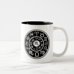 Scorpio Celestial Design Two-Tone Coffee Mug
