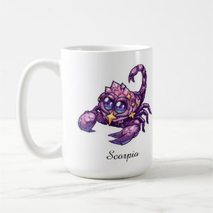 Scorpio Celestial Zodiac Mug - Pink Scorpion Art
