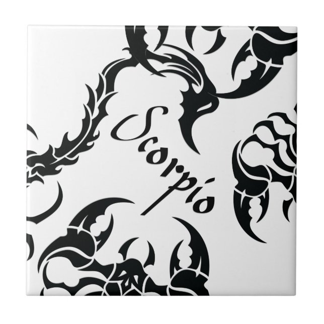 Scorpio Ceramic Tile (Front)