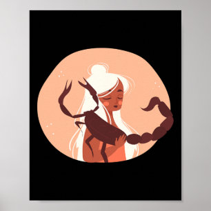 Scorpio Christmas Zodiac Horoscope Astrology Poster