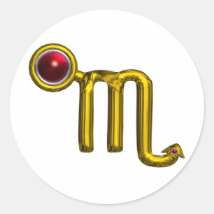 SCORPIO CLASSIC ROUND STICKER