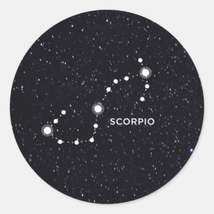 Scorpio Classic Round Sticker