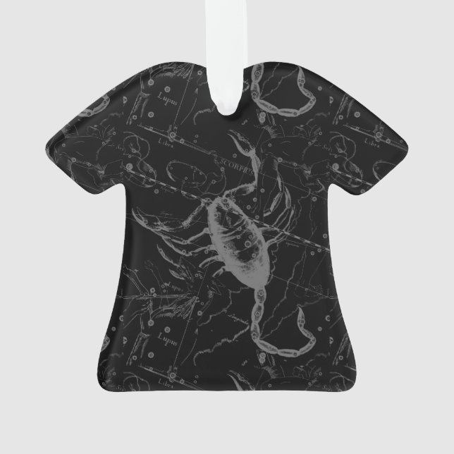 Scorpio Constellation by Hevelius 1690 Ornament (Back)