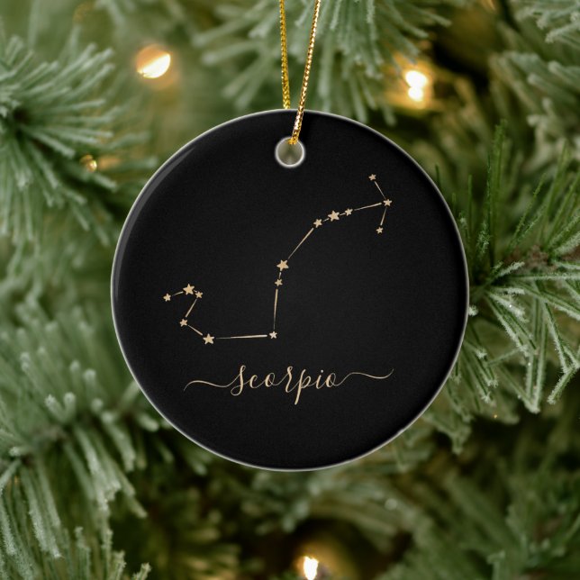 Scorpio Constellation Ceramic Ornament (Tree)