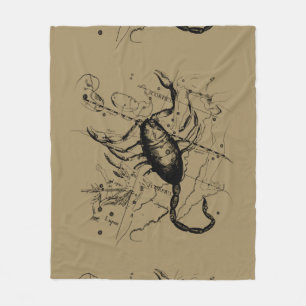 Scorpio Constellation Hevelius 1690 Oct23 -Nov 21 Fleece Blanket