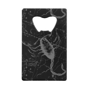 Scorpio Constellation Hevelius circa 1690 on Black