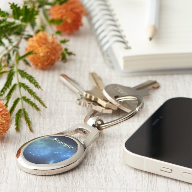 Scorpio constellation key ring (Side)