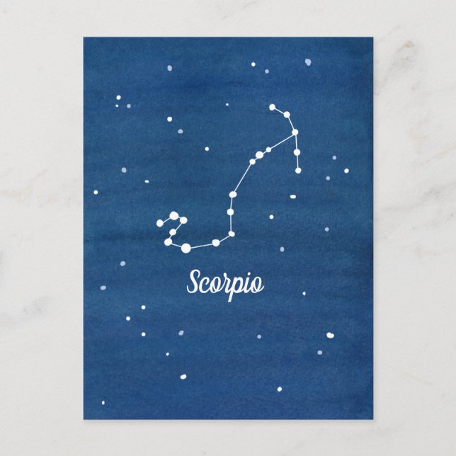 Scorpio Constellation Night Sky Stars Postcard (Front)
