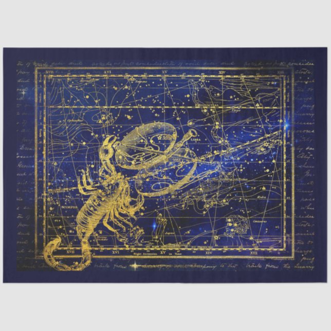 scorpio constellation tissue paper (Front)