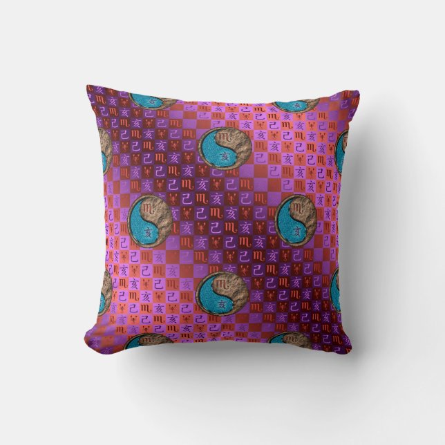 Scorpio & Earth Boar Cushion (Front)