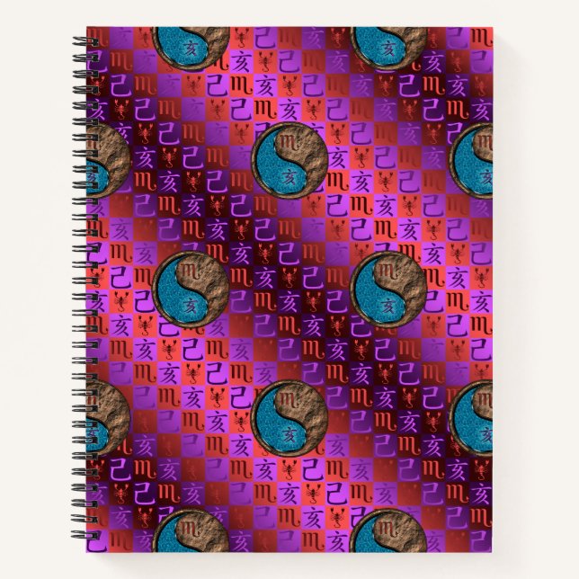 Scorpio & Earth Boar Notebook (Front)