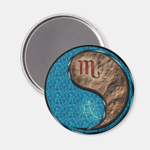 Scorpio & Earth Dog Magnet