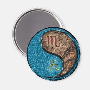 Scorpio & Earth Dragon Magnet