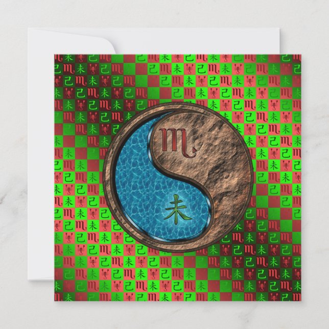 Scorpio & Earth Goat Card (Front)