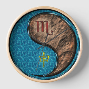Scorpio & Earth Monkey Clock