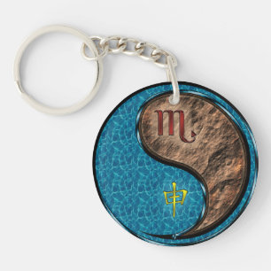 Scorpio & Earth Monkey Key Ring