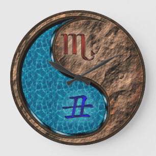 Scorpio & Earth Ox Large Clock
