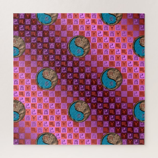 Scorpio & Earth Rooster Jigsaw Puzzle (Vertical)