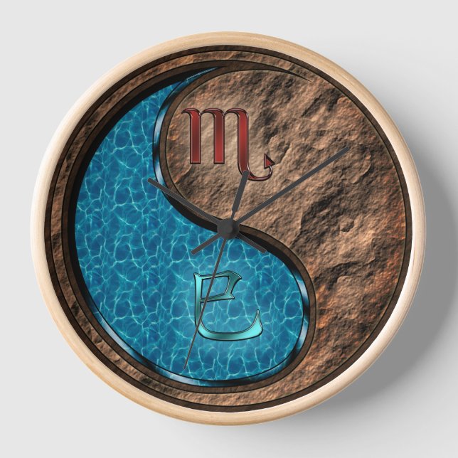 Scorpio & Earth Snake Clock (Front)