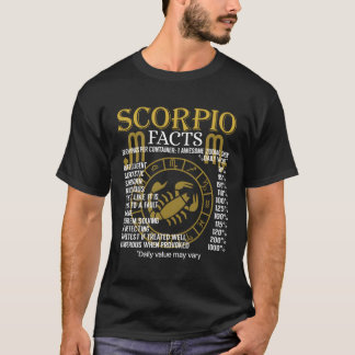 Scorpio Facts Zodiac Sign T-Shirt