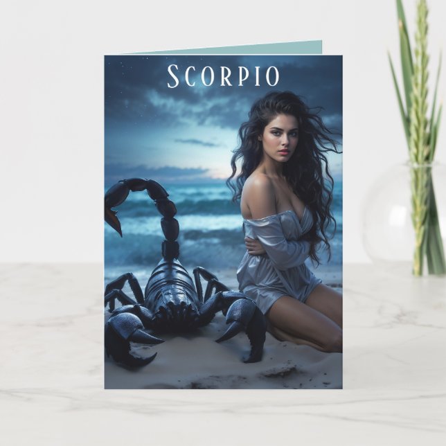 Scorpio Female Birthday Card (Front)