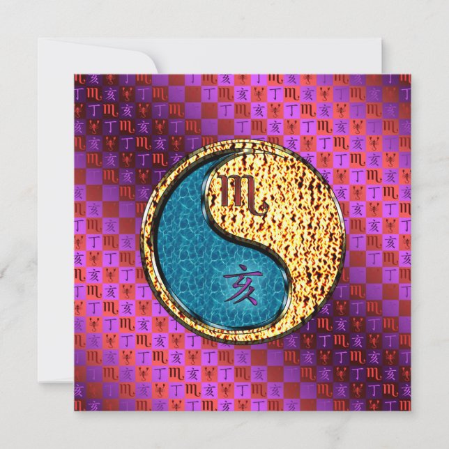 Scorpio & Fire Boar Card (Front)