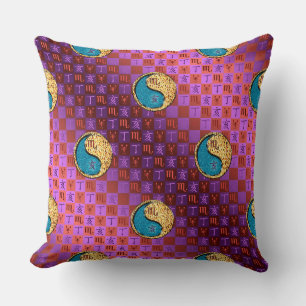 Scorpio & Fire Boar Cushion