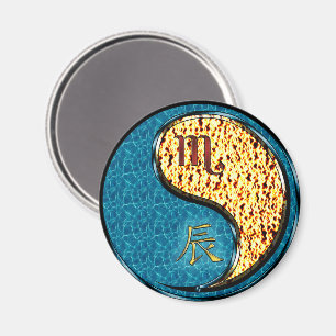 Scorpio & Fire Dragon Magnet
