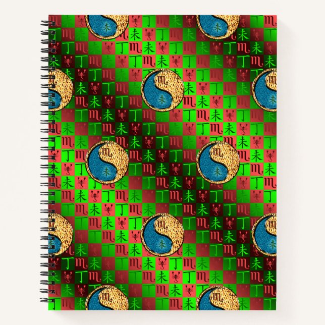 Scorpio & Fire Goat Notebook (Front)