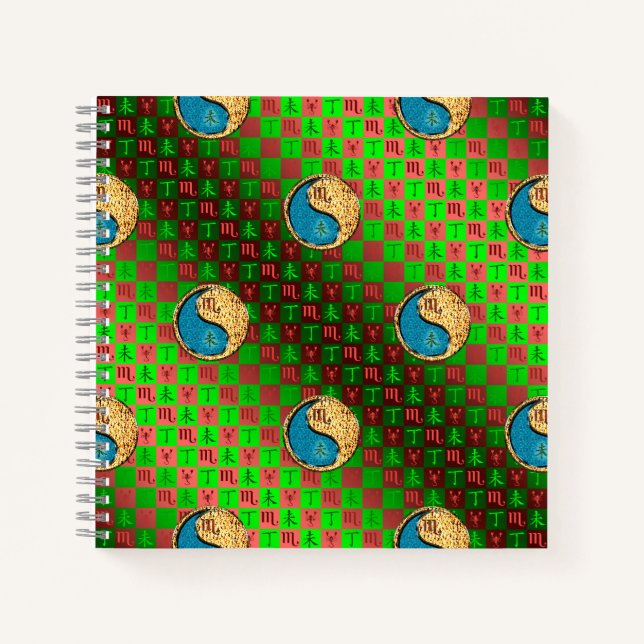 Scorpio & Fire Goat Notebook (Front)