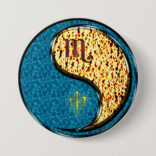 Scorpio & Fire Monkey 7.5 Cm Round Badge