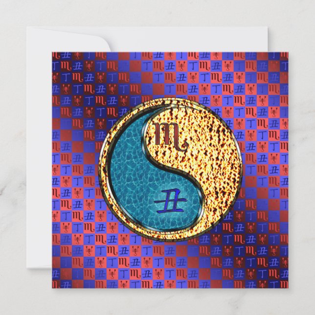 Scorpio & Fire Ox Card (Front)