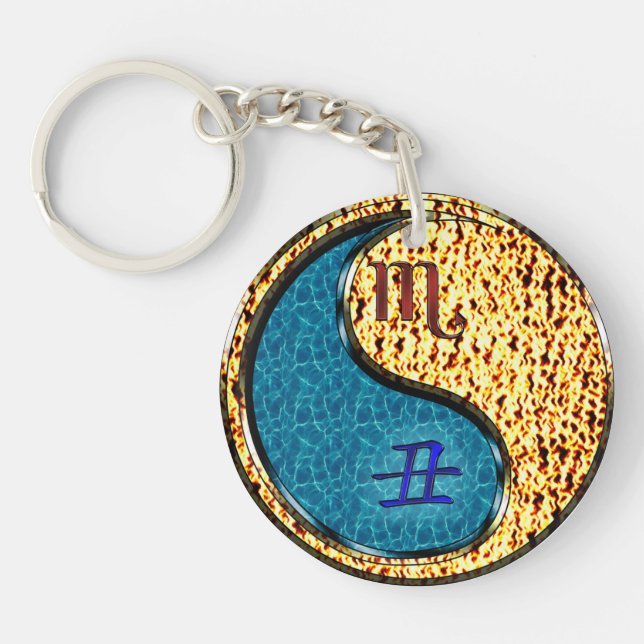 Scorpio & Fire Ox Key Ring (Front)
