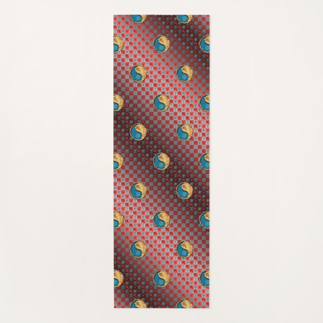 Scorpio & Fire Rabbit Yoga Mat (Front)