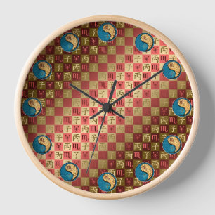 Scorpio & Fire Rat Clock